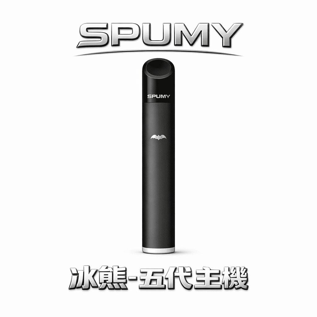 SPUMY 冰熊五代機 雙檔功率調節精準控溫 480mAh電力續航天花板 質感噴砂工藝握感細膩 完美適配主流四/五/六代彈 台灣現貨